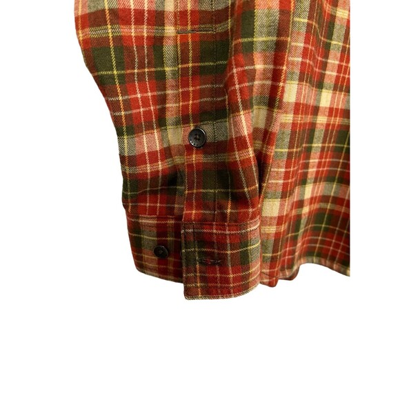Royal Robbins Button Soft Flannel Shirt  Men's Size XL  NWOT  Burnt Orange Plaid - Picture 3 of 7